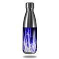 Skin Decal Wrap for RTIC Water Bottle 17oz Lightning Blue (BOTTLE NOT INCLUDED)