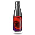 Skin Decal Wrap for RTIC Water Bottle 17oz Alecias Swirl 01 Red (BOTTLE NOT INCLUDED)