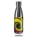 Skin Decal Wrap for RTIC Water Bottle 17oz Alecias Swirl 01 Yellow (BOTTLE NOT INCLUDED)