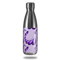 Skin Decal Wrap for RTIC Water Bottle 17oz Petals Purple (BOTTLE NOT INCLUDED)