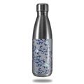 Skin Decal Wrap for RTIC Water Bottle 17oz Victorian Design Blue (BOTTLE NOT INCLUDED)