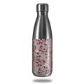 Skin Decal Wrap for RTIC Water Bottle 17oz Victorian Design Red (BOTTLE NOT INCLUDED)