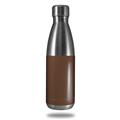 Skin Decal Wrap for RTIC Water Bottle 17oz Solids Collection Chocolate Brown (BOTTLE NOT INCLUDED)