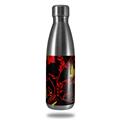 Skin Decal Wrap for RTIC Water Bottle 17oz Twisted Garden Red and Yellow (BOTTLE NOT INCLUDED)