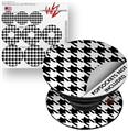 Decal Style Vinyl Skin Wrap 3 Pack for PopSockets Houndstooth Black (POPSOCKET NOT INCLUDED)