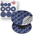 Decal Style Vinyl Skin Wrap 3 Pack for PopSockets Wavey Navy Blue (POPSOCKET NOT INCLUDED)