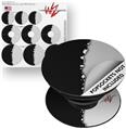 Decal Style Vinyl Skin Wrap 3 Pack for PopSockets Ripped Colors Black Gray (POPSOCKET NOT INCLUDED)