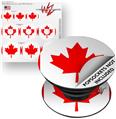 Decal Style Vinyl Skin Wrap 3 Pack for PopSockets Canadian Canada Flag (POPSOCKET NOT INCLUDED)