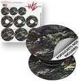 Decal Style Vinyl Skin Wrap 3 Pack for PopSockets Marble Granite 03 Black (POPSOCKET NOT INCLUDED)