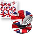 Decal Style Vinyl Skin Wrap 3 Pack for PopSockets Union Jack 01 (POPSOCKET NOT INCLUDED)