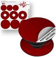 Decal Style Vinyl Skin Wrap 3 Pack for PopSockets Solids Collection Red Dark (POPSOCKET NOT INCLUDED)