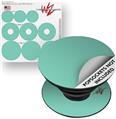 Decal Style Vinyl Skin Wrap 3 Pack for PopSockets Solids Collection Seafoam Green (POPSOCKET NOT INCLUDED)