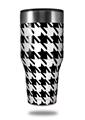 Skin Decal Wrap for Walmart Ozark Trail Tumblers 40oz Houndstooth Black and White (TUMBLER NOT INCLUDED)