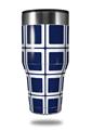 Skin Decal Wrap for Walmart Ozark Trail Tumblers 40oz Squared Navy Blue (TUMBLER NOT INCLUDED)