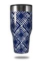 Skin Decal Wrap for Walmart Ozark Trail Tumblers 40oz Wavey Navy Blue (TUMBLER NOT INCLUDED)