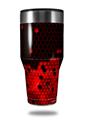 Skin Decal Wrap for Walmart Ozark Trail Tumblers 40oz HEX Red (TUMBLER NOT INCLUDED)