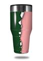 Skin Decal Wrap for Walmart Ozark Trail Tumblers 40oz Ripped Colors Green Pink (TUMBLER NOT INCLUDED)