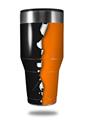 Skin Decal Wrap for Walmart Ozark Trail Tumblers 40oz Ripped Colors Black Orange (TUMBLER NOT INCLUDED)