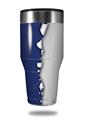 Skin Decal Wrap for Walmart Ozark Trail Tumblers 40oz Ripped Colors Blue Gray (TUMBLER NOT INCLUDED)