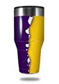 Skin Decal Wrap for Walmart Ozark Trail Tumblers 40oz Ripped Colors Purple Yellow (TUMBLER NOT INCLUDED)