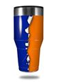Skin Decal Wrap for Walmart Ozark Trail Tumblers 40oz Ripped Colors Blue Orange (TUMBLER NOT INCLUDED)