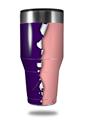 Skin Decal Wrap for Walmart Ozark Trail Tumblers 40oz Ripped Colors Purple Pink (TUMBLER NOT INCLUDED)