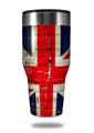 Skin Decal Wrap for Walmart Ozark Trail Tumblers 40oz Painted Faded and Cracked Union Jack British Flag (TUMBLER NOT INCLUDED)