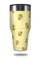 Skin Decal Wrap for Walmart Ozark Trail Tumblers 40oz Anchors Away Yellow Sunshine (TUMBLER NOT INCLUDED)