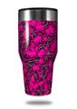 Skin Decal Wrap for Walmart Ozark Trail Tumblers 40oz Scattered Skulls Hot Pink (TUMBLER NOT INCLUDED)