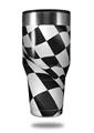 Skin Decal Wrap for Walmart Ozark Trail Tumblers 40oz Checkered Racing Flag (TUMBLER NOT INCLUDED)