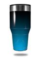 Skin Decal Wrap for Walmart Ozark Trail Tumblers 40oz Smooth Fades Neon Blue Black (TUMBLER NOT INCLUDED)