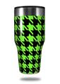 Skin Decal Wrap for Walmart Ozark Trail Tumblers 40oz Houndstooth Neon Lime Green on Black (TUMBLER NOT INCLUDED)