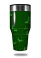 Skin Decal Wrap for Walmart Ozark Trail Tumblers 40oz Christmas Holly Leaves on Green (TUMBLER NOT INCLUDED)