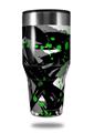 Skin Decal Wrap for Walmart Ozark Trail Tumblers 40oz Abstract 02 Green (TUMBLER NOT INCLUDED)