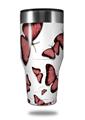 Skin Decal Wrap for Walmart Ozark Trail Tumblers 40oz Butterflies Pink (TUMBLER NOT INCLUDED)