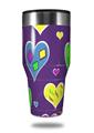 Skin Decal Wrap for Walmart Ozark Trail Tumblers 40oz Crazy Hearts (TUMBLER NOT INCLUDED)