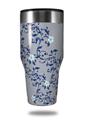 Skin Decal Wrap for Walmart Ozark Trail Tumblers 40oz Victorian Design Blue (TUMBLER NOT INCLUDED)