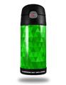 Skin Decal Wrap for Thermos Funtainer 12oz Bottle Triangle Mosaic Green (BOTTLE NOT INCLUDED)