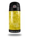 Skin Decal Wrap for Thermos Funtainer 12oz Bottle Triangle Mosaic Yellow (BOTTLE NOT INCLUDED)