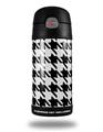 Skin Decal Wrap for Thermos Funtainer 12oz Bottle Houndstooth Black and White (BOTTLE NOT INCLUDED)
