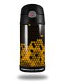 Skin Decal Wrap for Thermos Funtainer 12oz Bottle HEX Yellow (BOTTLE NOT INCLUDED)