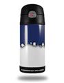 Skin Decal Wrap for Thermos Funtainer 12oz Bottle Ripped Colors Blue White (BOTTLE NOT INCLUDED)