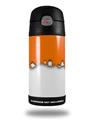 Skin Decal Wrap for Thermos Funtainer 12oz Bottle Ripped Colors Orange White (BOTTLE NOT INCLUDED)
