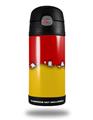 Skin Decal Wrap for Thermos Funtainer 12oz Bottle Ripped Colors Red Yellow (BOTTLE NOT INCLUDED)