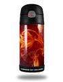 Skin Decal Wrap for Thermos Funtainer 12oz Bottle Fire Flower (BOTTLE NOT INCLUDED)