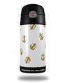 Skin Decal Wrap for Thermos Funtainer 12oz Bottle Anchors Away White (BOTTLE NOT INCLUDED)