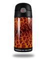 Skin Decal Wrap for Thermos Funtainer 12oz Bottle Fractal Fur Cheetah (BOTTLE NOT INCLUDED)