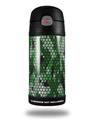 Skin Decal Wrap for Thermos Funtainer 12oz Bottle HEX Mesh Camo 01 Green (BOTTLE NOT INCLUDED)