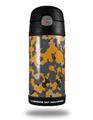 Skin Decal Wrap for Thermos Funtainer 12oz Bottle WraptorCamo Old School Camouflage Camo Orange (BOTTLE NOT INCLUDED)