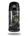 Skin Decal Wrap for Thermos Funtainer 12oz Bottle Marble Granite 03 Black (BOTTLE NOT INCLUDED)